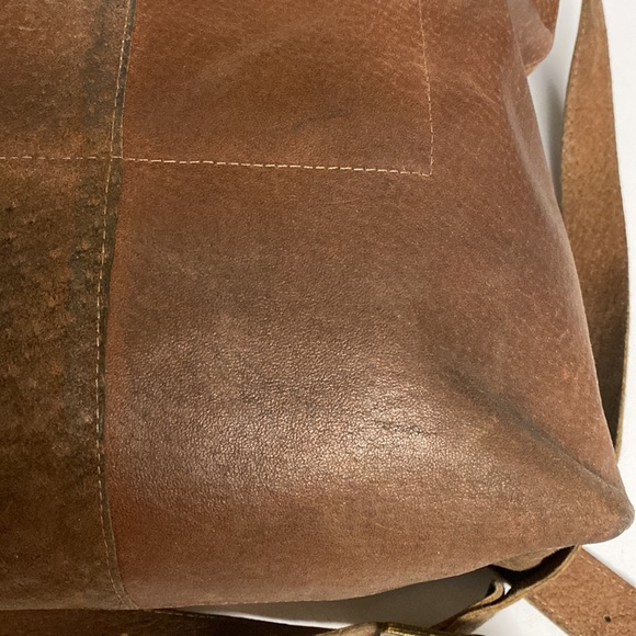 Mayko Suede Leather Crossbody Messenger Bag - Picture 9 of 17